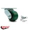 Service Caster 3.25 Inch Green Poly on Steel Swivel Caster with Roller Bearing and Swivel Lock SCC-30CS3420-PUR-GB-BSL - alternate 2
